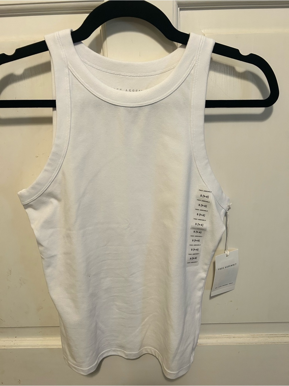 White Crewneck Tank Top